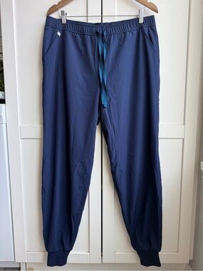 FIGS Technical Collection Navy Blue Jogger Scrub Pants Size L
